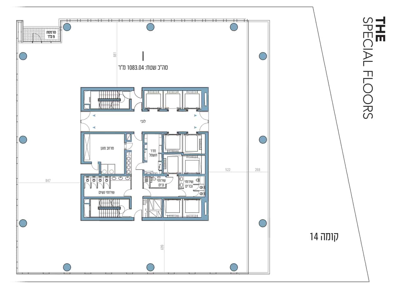 משרדים למכירה במגדל אקרו – לב המסחר של תל אביב