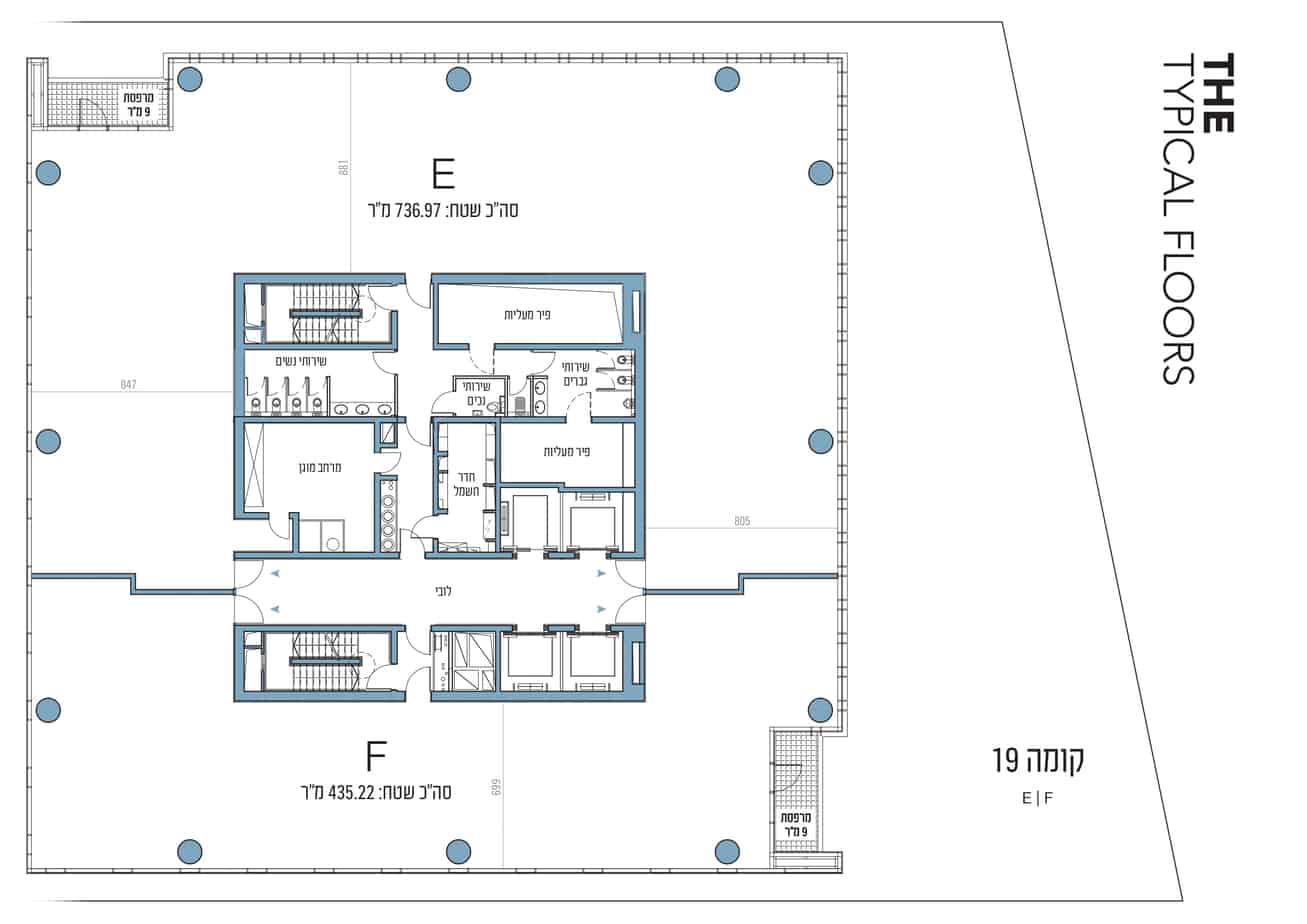 משרדים למכירה במגדל אקרו – לב המסחר של תל אביב