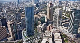 משרדים במגדל ספיר לכיוון מערב, נוף פנורמי