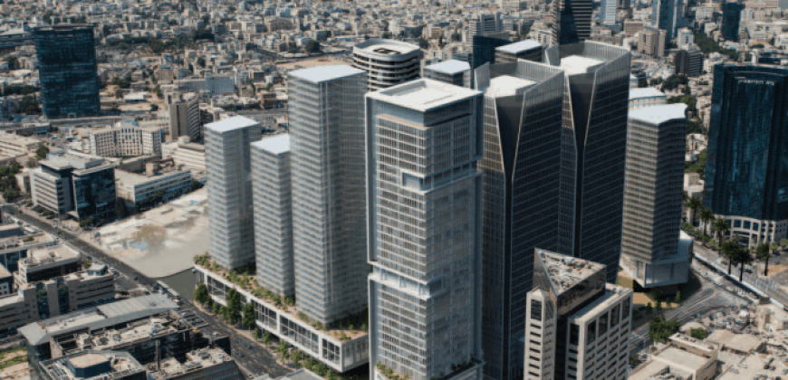 משרדים למכירה במגדל אקרו – לב המסחר של תל אביב