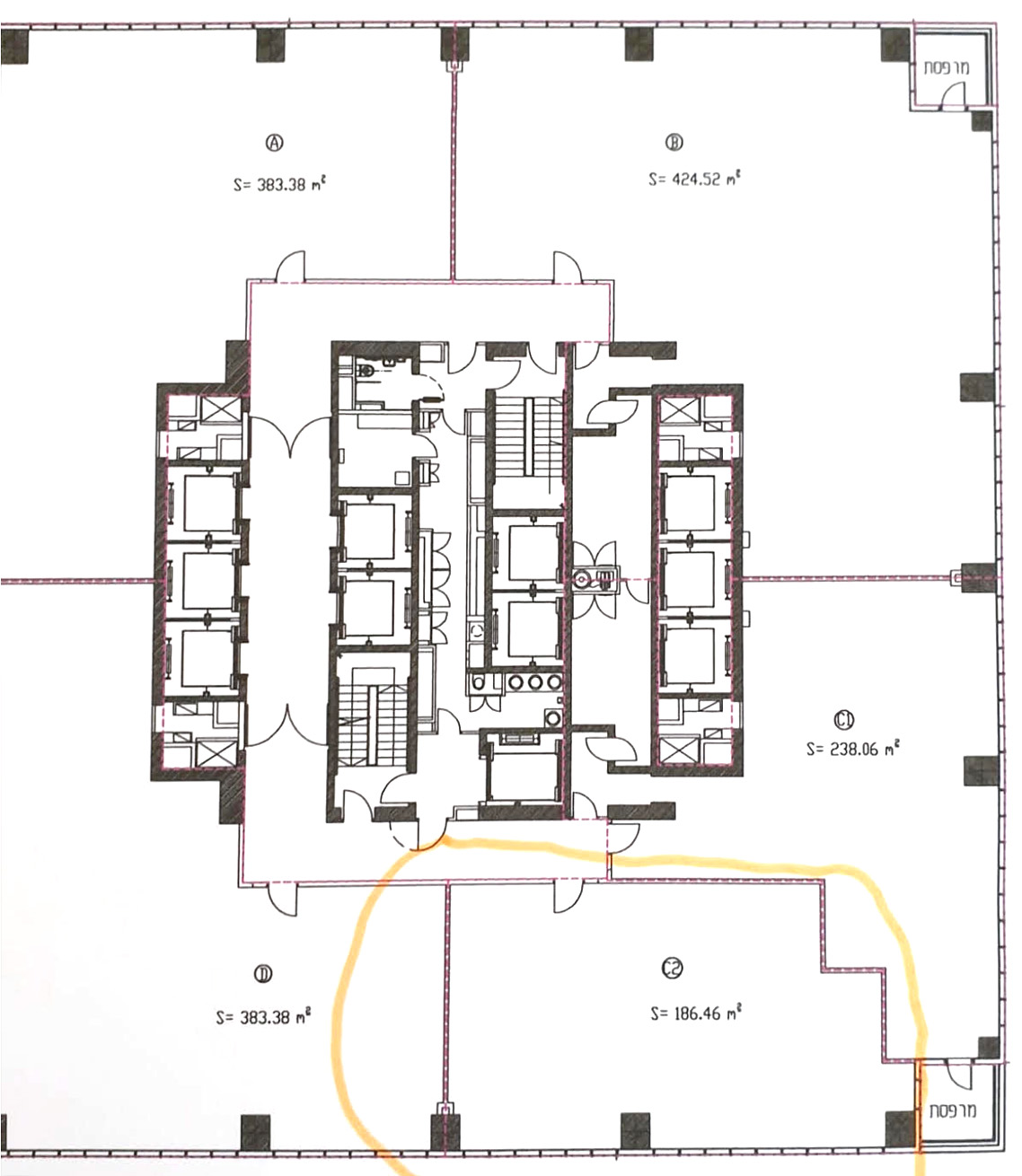 במגדל הכשרת הישוב החדש, משרד 190 מ׳ למכירה בהזדמנות