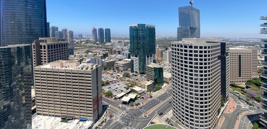 משרד יוקרתי להשכרה במגדל משה אביב בבורסה