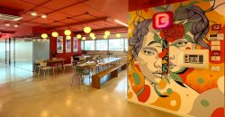 להשכרה בבנין בוטיק סמוך לרכבת השלום בתל אביב, משרד בגודל 350 מ"ר