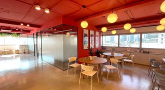 להשכרה בבנין בוטיק סמוך לרכבת השלום בתל אביב, משרד בגודל 350 מ"ר